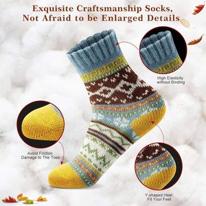 <span class=keywords><strong>Chaussettes</strong></span> en <span class=keywords><strong>laine</strong></span> <span class=keywords><strong>pour</strong></span> femmes, 5 paires, <span class=keywords><strong>chaussettes</strong></span> chaudes d'hiver, tricot épais, <span class=keywords><strong>laine</strong></span> douce, <span class=keywords><strong>chaussettes</strong></span> décontractées vintage, cadeaux <span class=keywords><strong>pour</strong></span> femmes et hommes - Product Image 3