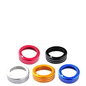 Anillo Decorativo de Aluminio para Interruptor de Faros Delanteros de Coche Opel Corsa Insignia Mokka ASTRA J K Zafira C GTC <span class=keywords><strong>OPC</strong></span> Sedan Adam <span class=keywords><strong>Meriva</strong></span> - Product Image 1