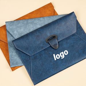 Promoción: Portadocumentos de Cuero A4 Personalizado con Logotipo, Cierre Metálico, Impermeable, Organizador de Oficina y Escuela - Product Image 2