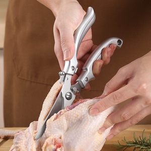 Stainless Steel <b>Chicken</b> Bone Shears Heavy Duty Hard Bone Cutting Kitchen Scissors For Cooking And Barbecue Use - Product Image 2