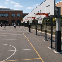 Promotion : Filet de basketball professionnel Chuansi robuste à 12 boucles en acier pour entraînement extérieur, durable, Shandong
