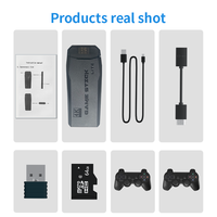 Mini console rétro 64 Go, consoles de jeux vidéo sans fil, 4K HD, M8 Game Stick Lite avec manette intégrée, plus de 20000 jeux pour PS1/SFC/FC