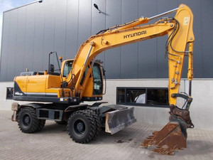 Voyage rapide coréen 14 tonnes d'occasion hyundai 140W-9 pelle sur pneus 150w conduite sur roues 150w-7 150w-9 140w 200w - Product Image 2