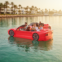 Nouveau design bateau électrique en plastique Meierya en forme de Lamborghini pour parc aquatique et divertissement