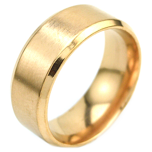 8Mm Thép Không Gỉ Nhẫn Đen Mạ Kết Thúc Mờ & Đánh Bóng Vát Cạnh Nhẫn Cho Nam Giới - Product Image 3