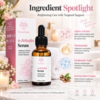 Sérum Visage Éclaircissant à l'Alpha Arbutine Fermentée et Niacinamide pour Réparer les Taches Brunes, Atténuer la Pigmentation et Unifier le Teint