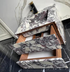 Grosir Calacatta Viola Marble <span class=keywords><strong>Vanity</strong></span>, harga pabrikan langsung untuk dekorasi kamar mandi Hotel curah - Product Image 6