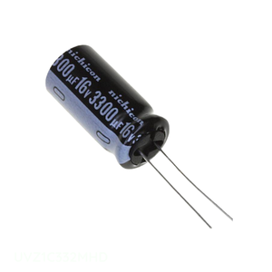 Manufacturer Channel 3300 uF Through Hole CAP ALUM 3300UF 20% 16V RADIAL UVZ1C332MHD Capacitor - Product Image 1