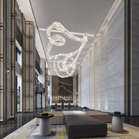 Service de personnalisation de projets de chambres d'hôtel 5 étoiles de luxe tout-en-un, solution de design d'intérieur et de mobilier hôtelier moderne