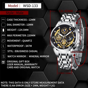 <span class=keywords><strong>2022</strong></span> <span class=keywords><strong>nouvelle</strong></span> mode montre pour hommes en acier inoxydable haut marque <span class=keywords><strong>de</strong></span> luxe étanche sport chronographe Quartz hommes Relogio Masculino - Product Image 2