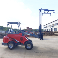Promotion : Mini-chargeuse frontale articulée Taian DY840 4x4, chargeuse sur roues télescopique hydraulique hydrostatique