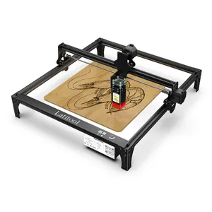 Upgraded Latitool F50 50W Laser Engraver Cutting Machine with Adjustable Support Feet Metal Marking Machine Wood Cutting Machine