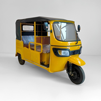 Tricycle Électrique Motorisé 6 Places pour Passagers et Marchandises, Type Tuk Tuk Bajaj, 3 Roues, Fabrication Usine