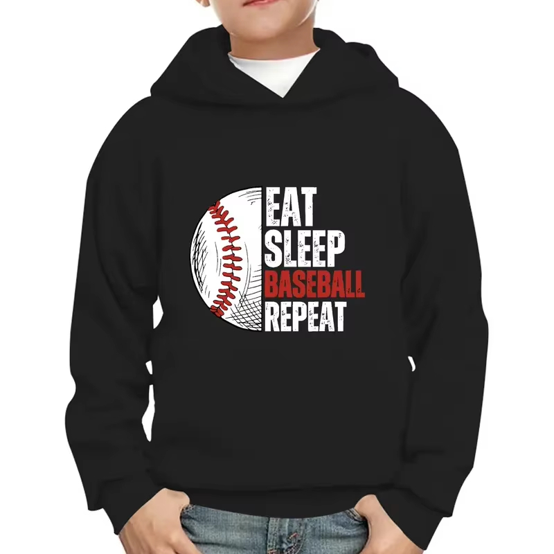 Wholesale Boy's Casual Hoodie Custom Printed Pattern Sweatshirt Comfortable and Breathable Hoodie Sports Pullover for Kids