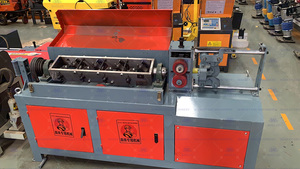 High Efficiency <b>Hydraulic</b> Automatic Straightener and Cutting Machine Motor Steel Rod Straightener - Product Image 4