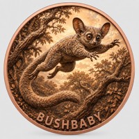 Pièce de monnaie en cuivre pur 999 de 1 oz, Série Animaux de la Savane Africaine, Couleurs puissantes, Haute définition, Édition UV Préférée