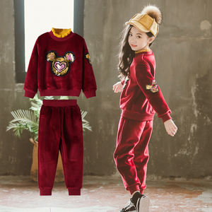 Ensemble de vêtements d'hiver pour bébé, ensemble de vêtements pour enfant, combinaison de bébé en laine à motif de dessin animé, fabriqué en Chine - Product Image 2