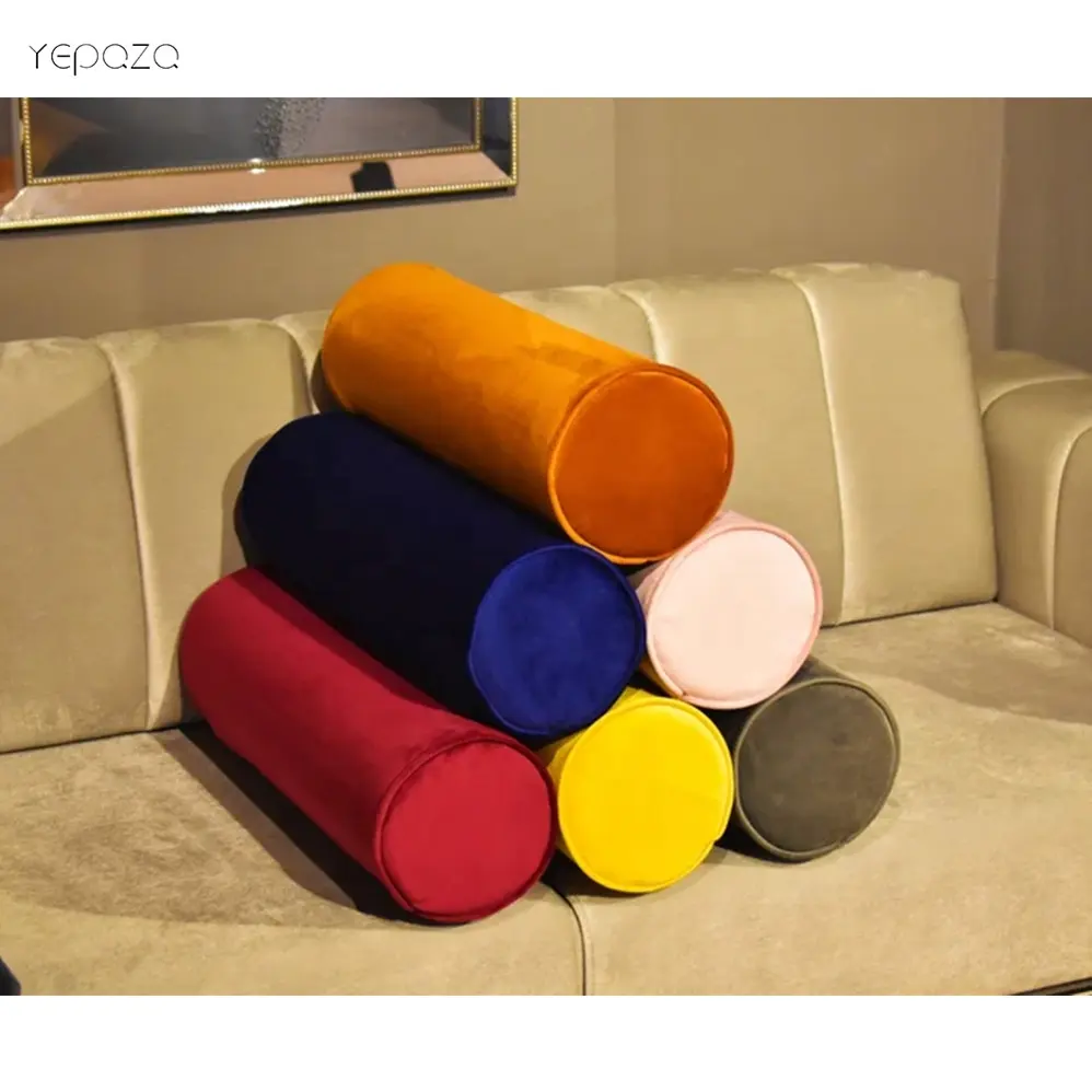 Housse de coussin de taille en velours doux, plusieurs couleurs, fermeture à glissière, Offre Spéciale