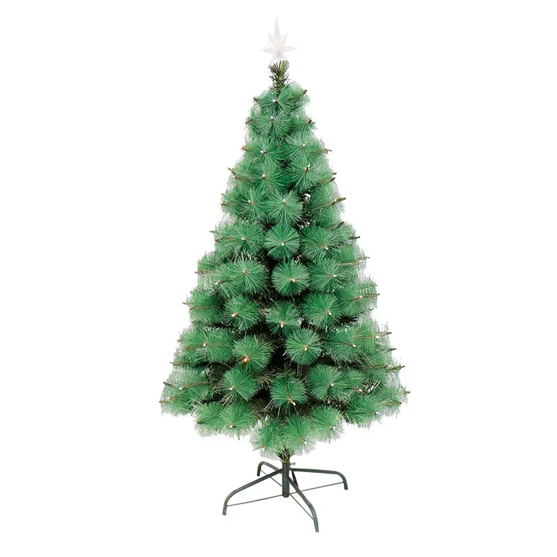 Decorazioni natalizie albero di natale 60-300cmc ago di pino albero di natale in fibra ottica albero luminoso a led