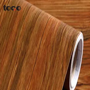 Serat Kayu PVC Laminasi Film Furnitur/Pelindung Lantai PVC Film/Lembar