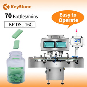 Machine de comptage et d'embouteillage entièrement automatique à 16 voies pour gélules souples et comprimés/capsules - Product Image 1