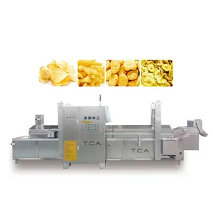 Industrielle Frittier maschine Ausrüstung Chargen fritte use Gas elektrische kontinuierliche Band fritte use Frittier maschine für Lebensmittel