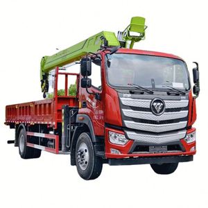 Camion grue Foton 4*2, flèche Zoomlion 8 tonnes à 5 sections, Yuchai 220HP, levage et transport pour travaux d'ingénierie - Product Image 1