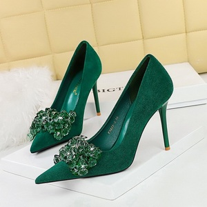 2024 Rhinestone Women Pumps Bowknot Luxury Gemstone Stilettos High <b>Heels</b> 9Cm Ladies Shoes - Product Image 5