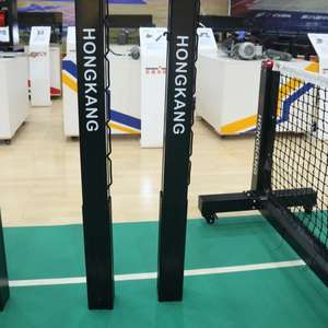 Ensemble de poteaux de filet de pickleball professionnel rétractable à roues mobiles pour intérieur et extérieur à prix abordable - Product Image 1