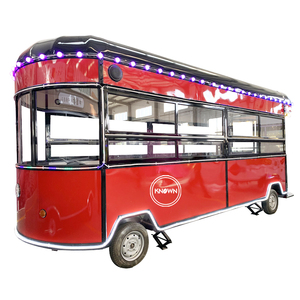 2025 chariot mobile de remorque de nourriture de camion de vente de crème glacée personnalisé avec kiosque de cuisine de rue de congélateur de réfrigérateur - Product Image 1