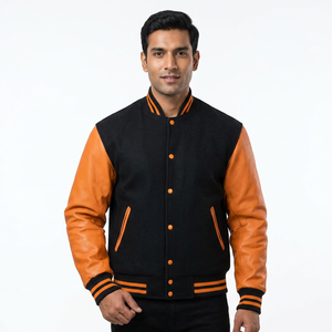 Men's <b>Plus</b> <b>Size</b> Stand Bomber Baseball Jackets Custom Embroidery Logo Name Wholesale College Winter <b>Coats</b> Polyester Letterman - Product Image 1