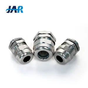 JAR amostras grátis ip68 impermeável cabo entrada resistente ao fogo ROHS métrica aço inoxidável metal cabo glândulas