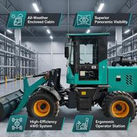2026 Model Terbaru Compact Mini Wheel Loader Kabin Tertutup Bersertifikasi CE EPA untuk Pertanian, Perkotaan, dan Konstruksi