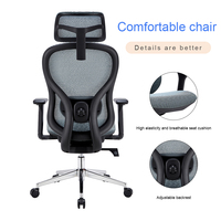 Chaise de bureau ergonomique moderne en maille, très vendue, avec accoudoirs 4D réglables, appui-tête réglable en hauteur, couleurs personnalisables, pour la maison/le bureau