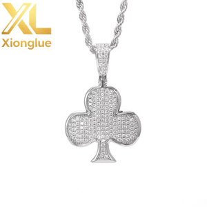 จี้รูปดอกพลัมประดับเพชรโมอิสซาไนต์ VVS แบบ Iced Out เงินแท้ S925 เครื่องประดับฮิปฮอป ชุบทองแท้ ดีไซน์ดอกไม้แบบ Pave Setting ประดับเพชรระยิบระยับ - Product Image 3