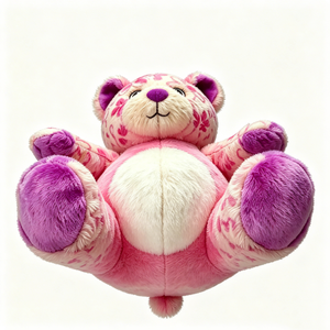 Customized Pink Floral <b>Monkey</b> Plush <b>Toy</b> for Girls 31cm-50cm Soft Stuffed Animal with PP Cotton Filling - Product Image 4
