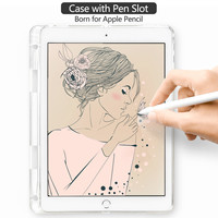 Ins-Low qquantité minimale de commande/MOQ-Mini étui en TPU souple antichoc avec porte-crayon, imprimé sur mesure, pour Apple iPad Mini 1/2/3/4/5/6