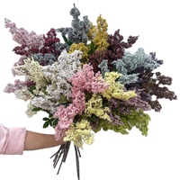 Fleurs artificielles en mousse étoilée, grappes de fruits d'automne, arrangements floraux de mariage en tissu de soie mousse, fleurs de fenêtre transfrontalières
