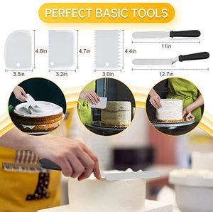 ชุดอุปกรณ์ตกแต่งเค้กขายส่ง อุปกรณ์ทำขนม เครื่องมือทำขนม หัวบีบครีม จานหมุนสำหรับทำเค้ก - Product Image 6