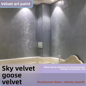 <span class=keywords><strong>Peinture</strong></span> de finition murale intérieure brillante nacrée, éco-responsable, en résine <span class=keywords><strong>acrylique</strong></span> liquide, effet <span class=keywords><strong>velours</strong></span> durable et lavable - Product Image 6