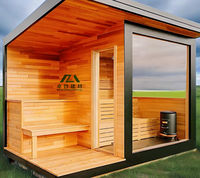 Generator uap elektrik Modern ruang untuk 2 orang Panel kontrol untuk kamar tidur menggunakan kayu inframerah jauh 12kW ruang Sauna