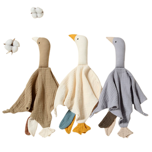 Dễ thương động vật em bé chăn, rắn màu Muslin động vật đơn giản bé An Ninh chăn rắn màu mềm mại da thân thiện với bé Comforter - Product Image 2