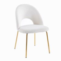 Chaise de salle à manger moderne minimaliste en velours de luxe italien, fauteuils Teddy pour la maison, le mobilier de magasin, les cafés et les hôtels