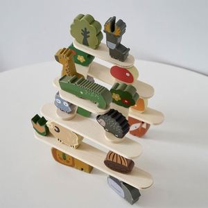 Multifunctional Animal Wooden Balance Toys Puzzle <b>Stacking</b> Blocks Children's Early Education Parent Child Interactive Toys - Product Image 3