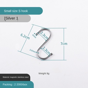 <span class=keywords><strong>Gancho</strong></span> <span class=keywords><strong>S</strong></span> decorativo al por mayor <span class=keywords><strong>en</strong></span> acero inoxidable, cinta de pulido de aluminio y hierro negro, <span class=keywords><strong>gancho</strong></span> <span class=keywords><strong>S</strong></span> fabricado - Product Image 6