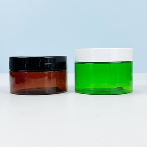 Cosmetic Lotion Cream <b>Jar</b> Silk Screen Custom Color Frosted PET <b>Plastic</b> <b>Jar</b> with Screw Cap 30g-150g - Product Image 3