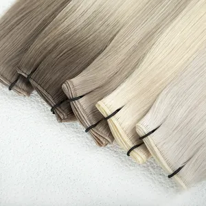 LeShine Wholesale Russian Hair Extensions Genius Weft 12A Double Drawn Virgin Remy Genius Weft