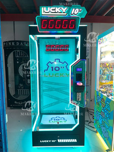 Máquina de Juego Operada con Monedas, Máquina de Premios Automática para Centros Comerciales, Lucky 7, Lucky 10, Máquina de Juego de Premios con Garra de Plástico - Product Image 6