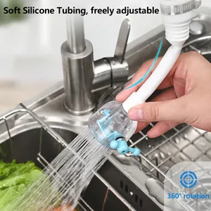 Adaptateur de Robinet Rotatif à 360° Économiseur d'Eau Haute Pression avec Filtre en Plastique Écologique pour Salle de Bain et Cuisine - Product Image 2