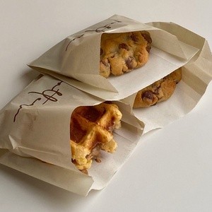 Bolsas de Pretzels Ecológicas Personalizadas, Bolsas de Papel para Sándwiches Marrones Resistentes a la Grasa, Papel para Bocadillos Grasosos, Pretzels y Galletas - Product Image 1